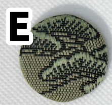 ひとつぶ和み・畳へりの飾りマグネット